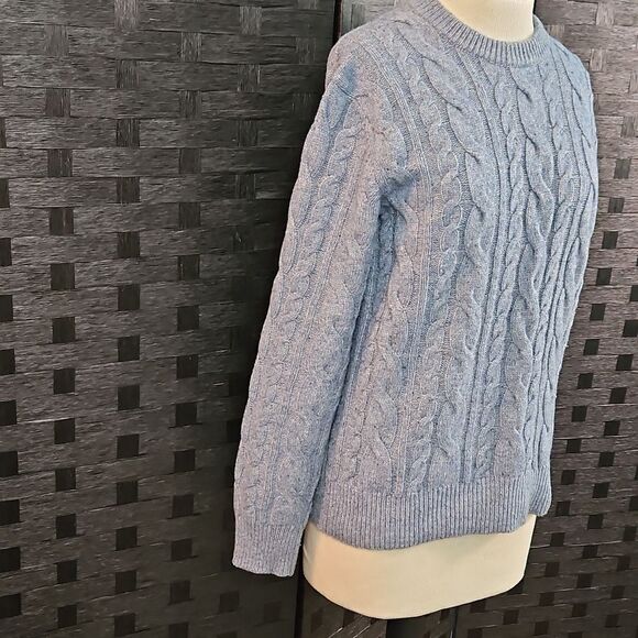 Gap Blue Lambswool Blend Oversized Chunky Sweater Size XS - Picture 5 of 10